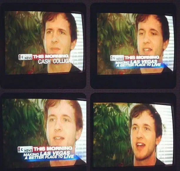 Cash Colligan on a local TV morning show segment titled Making Las Vegas a Better Place to Live